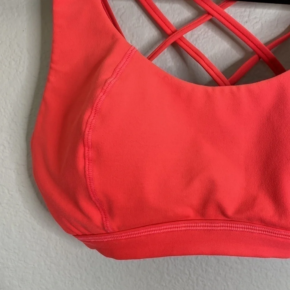 Sweaty Betty pink sports bra medium EUC